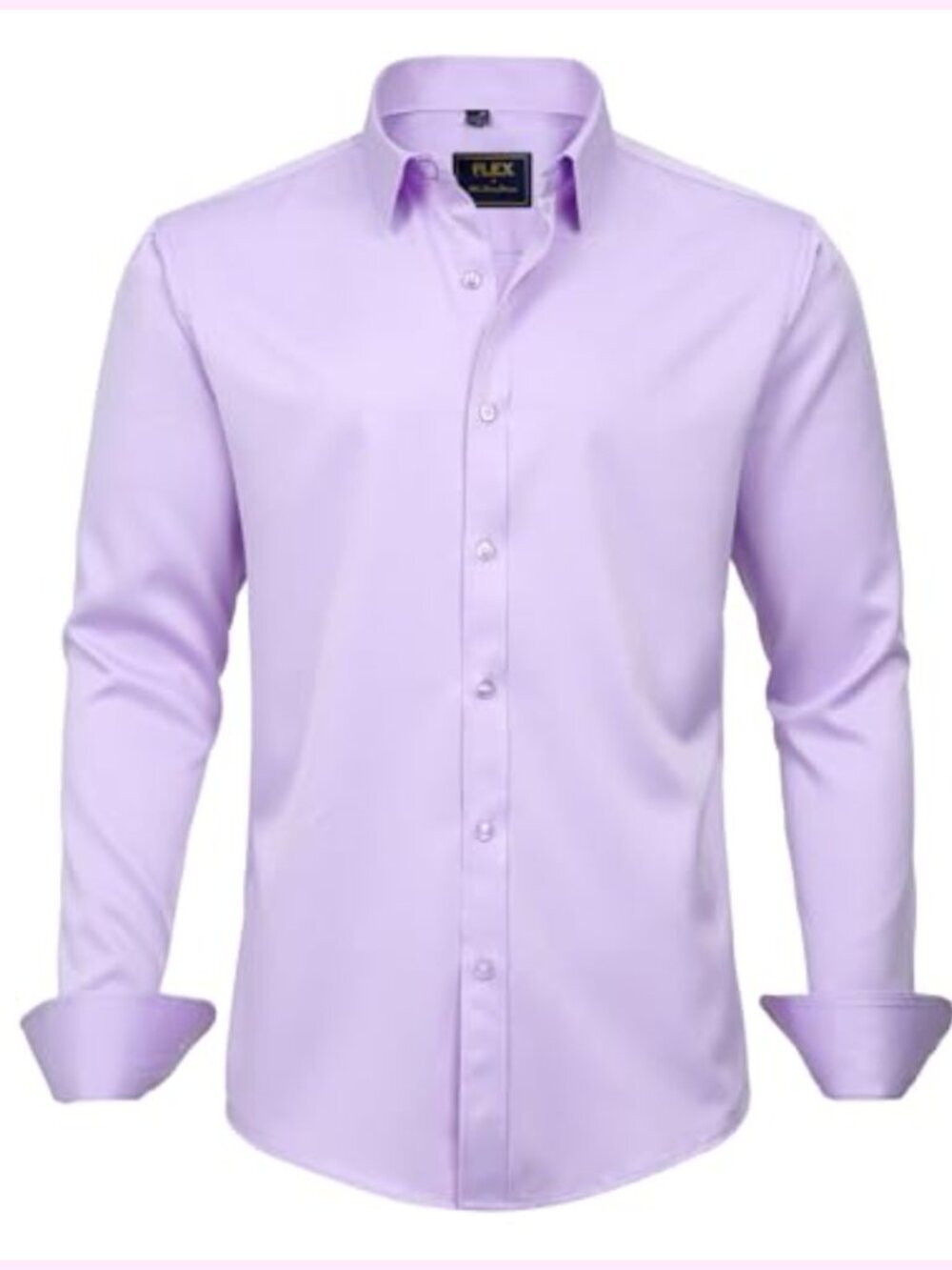 Men's Stretch Wrinkle-Free Long Sleeve Dress Shirt Business Casual Button Down